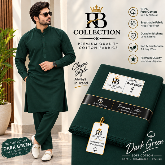 RB Collection Premium Soft Cotton Suit – Classic & Comfortable Men’s Wear