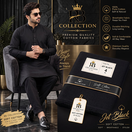 RB Collection Premium Soft Cotton Suit – Classic & Comfortable Men’s Wear